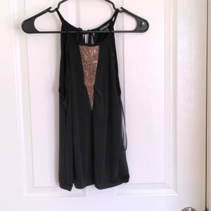 Express Black dress top in size small NWT
